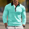 Design Button Long Sleeve Retro Loose Top