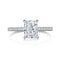 18k Zircon Ring Pure Silver High Carbon Diamond
