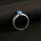 Blue Water Drop Shape Opal Women's Ring