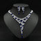 Colorful Zircon Necklace Set Wedding Dress Wedding Earring Accessories