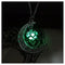 Glowing Pendant Necklaces Silver Plated Chain Necklaces