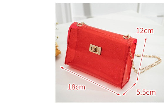 Laser cosmetic bag transparent jelly bag