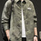 Japanese-style Retro Camouflage Shirt Men