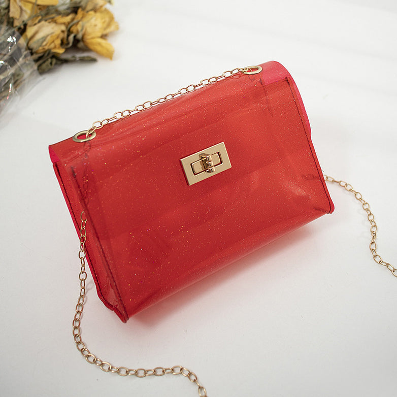 Laser cosmetic bag transparent jelly bag