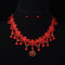 Manufacturers selling handmade cloth wedding bride freshwater pearl necklace set high-end accessories pendant set