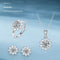 925 Silver Ring Holder Jewelry Ornament First Snow Series Goddess Necklace Suit
