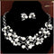 Two-Piece Set Of Pearl Four-Leaf Clover Necklace Jewelry Accessories Earrings