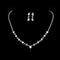 The supply of Bridal Necklace Earrings two sets of simple Rhinestone Suit Wedding Dress Accessories 425