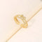 Loving Heart Zircon Ring Electroplated Real Gold Fashion Personality Affordable Luxury Ins Style