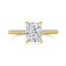 18k Zircon Ring Pure Silver High Carbon Diamond