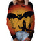Christmas Women's Top Halloween Main Body Printed Round Neck