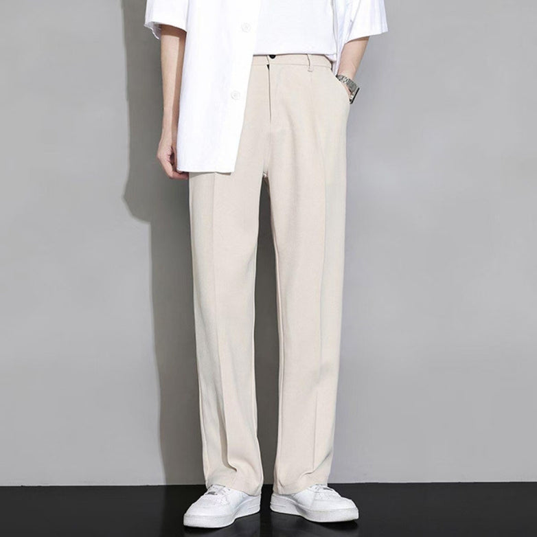Trendy Ins Draping Design Wide-leg Pants