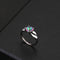 Black And White Colorful Shining Gemstone Ring