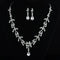Bridal jewelry, necklace, earring set, wedding dress, jewelry accessories, fast selling pass