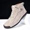Leather Shoes High-top Retro Casual Boots