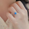 Blue Water Drop Shape Opal Women's Ring