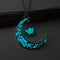Glowing Pendant Necklaces Silver Plated Chain Necklaces