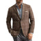 Light Business Men's Suit Printed Checks Coat