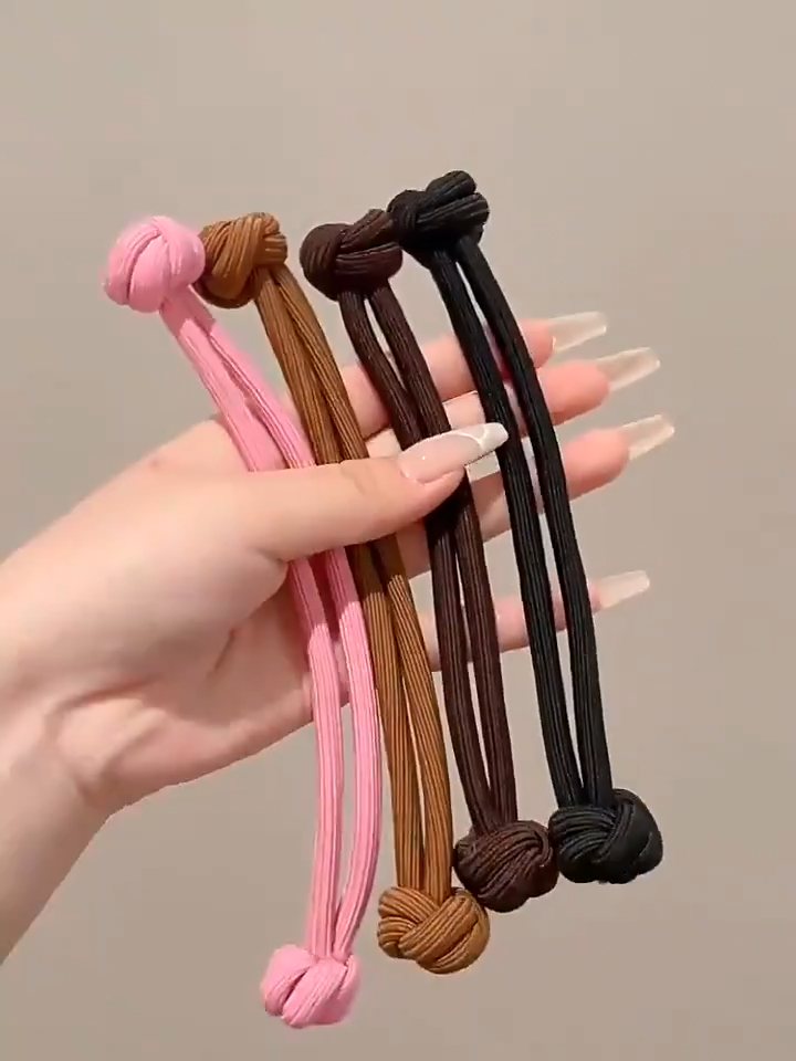 Knotted Scrunchies Hair Tie for Women (Pack of 3)
