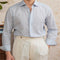 Lightweight Cotton And Linen Business Striped Casual Long-sleeved Shirt Vintage