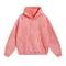 Washed And Worn Ripped Hooded Fleece Lined Sweater