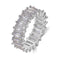 Ha Color Mixed Color Rectangular Zircon Ring