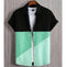 Fashion Trendy Men's Shirt Digital Printing Casual Breathable Stand Collar Short Sleeve