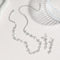 Fashion Elegant Rhinestone Ear Stud Necklace Women's Suit