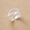 925 Sterling Silver Multi-layer Line Tail Finger Female Simple And Compact Exquisite Ring