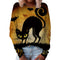 Christmas Women's Top Halloween Main Body Printed Round Neck