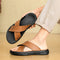 Leather Cross Plus Size Beach Casual Slippers Men