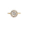 Women's Zircon Ring Alloy Inlaid