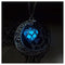 Glowing Pendant Necklaces Silver Plated Chain Necklaces