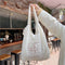 Women's Embroidered Lamb Wool One Shoulder Handbag