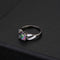 Black And White Colorful Shining Gemstone Ring