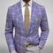Light Business Men's Suit Printed Checks Coat