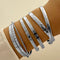 Creative Simple Temperament Lady Twisted Hip Hop Style Bracelet