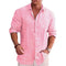 3D Printed Casual Men's Solid Color Shirt Slim Lapel