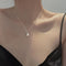 Fashion Geometry Pattern Oval Pearl Necklace For Women