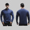 Clone Cotton Half Placketround Neck Fashion Sports Sweater Casual Long Sleeve
