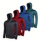 4-piece Men's Lightweight Hoodie Elastic Polyester Fiber Long