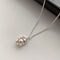 Fashion Geometry Pattern Oval Pearl Necklace For Women