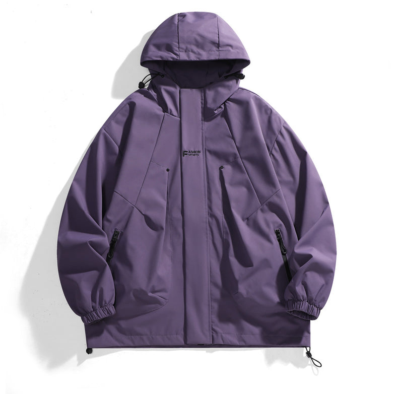 Hooded Sports Versatile Personality Casual Jacket