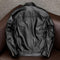 Lapel Short Leather Pattern Leather Jacket With Cotton Plus Size