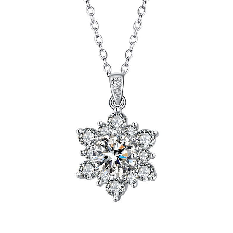 SUNFLOWER Necklace Suit Micro-inlaid Full Diamond