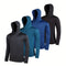 4-piece Men's Lightweight Hoodie Elastic Polyester Fiber Long