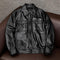 Lapel Short Leather Pattern Leather Jacket With Cotton Plus Size