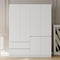 Doors Armoire Wardrobe Closet, Wardrobe Closet with Drawers, Armoire and Wardrobe with Shelves & Hanging Rod for Bedroom
