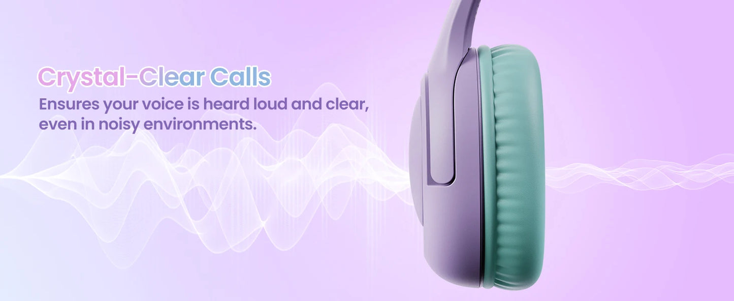 Acer Kids Headphones Wired for School 85/94dB Volume Limiter Foldable Stereo Sound Headset for Kids Learning Tablet IPad PC