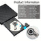 Black and White Ultra-thin External DVD RW CD Writer Drive, Burner, Reader, Portable Stereo Texture Laptop DVD Burner USB3.0